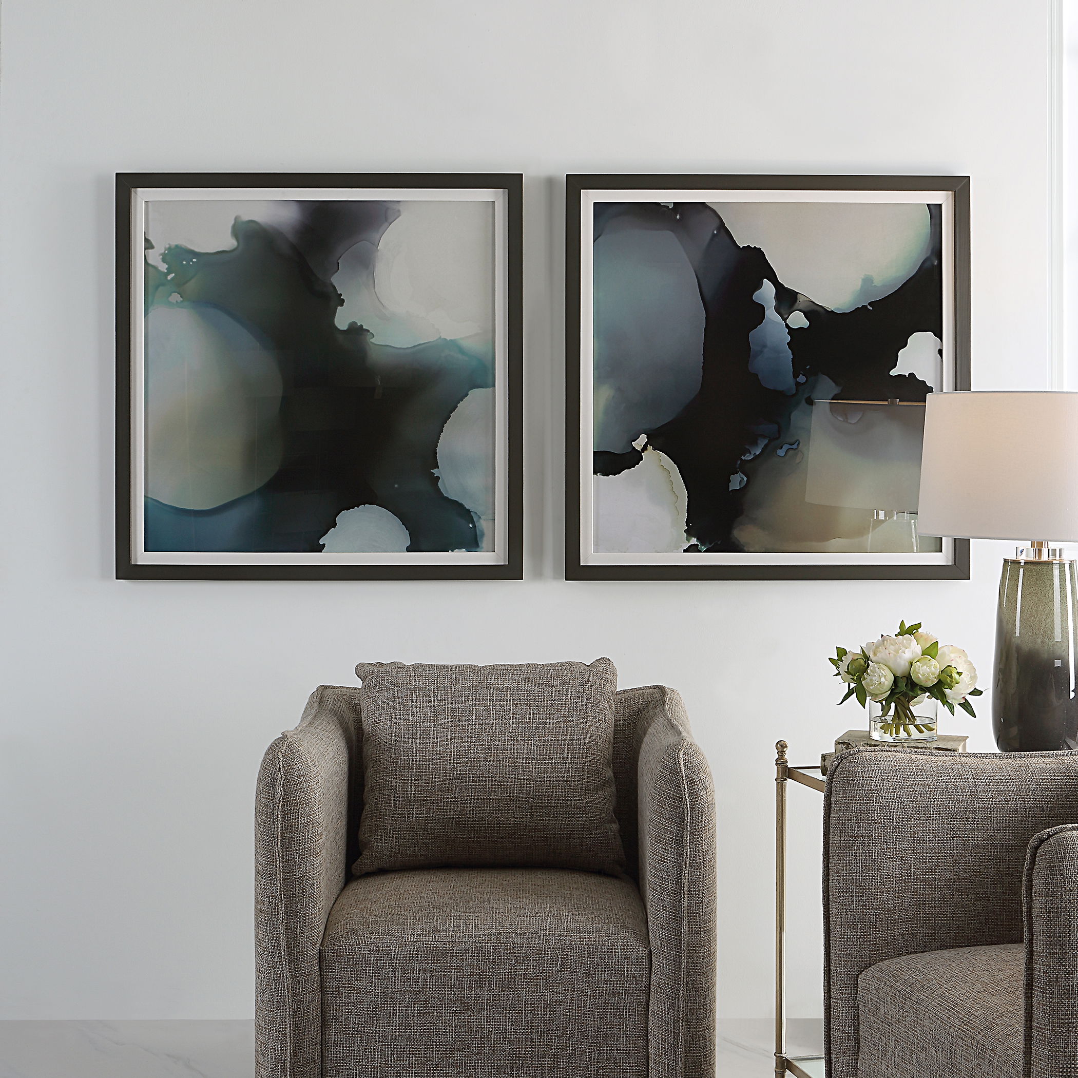 Telescopic Abstract Framed Prints, Set/2 large image 