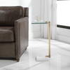 Butler Brass Accent Table, Side & End Table by Uttermost, 11" width x 23.5" height x 8" depth thumbnail 4