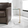 Butler Brass Accent Table, Side & End Table by Uttermost, 11" width x 23.5" height x 8" depth thumbnail 4