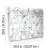 Refraction Blue & Grey Peel & Stick Wallpaper thumbnail 7