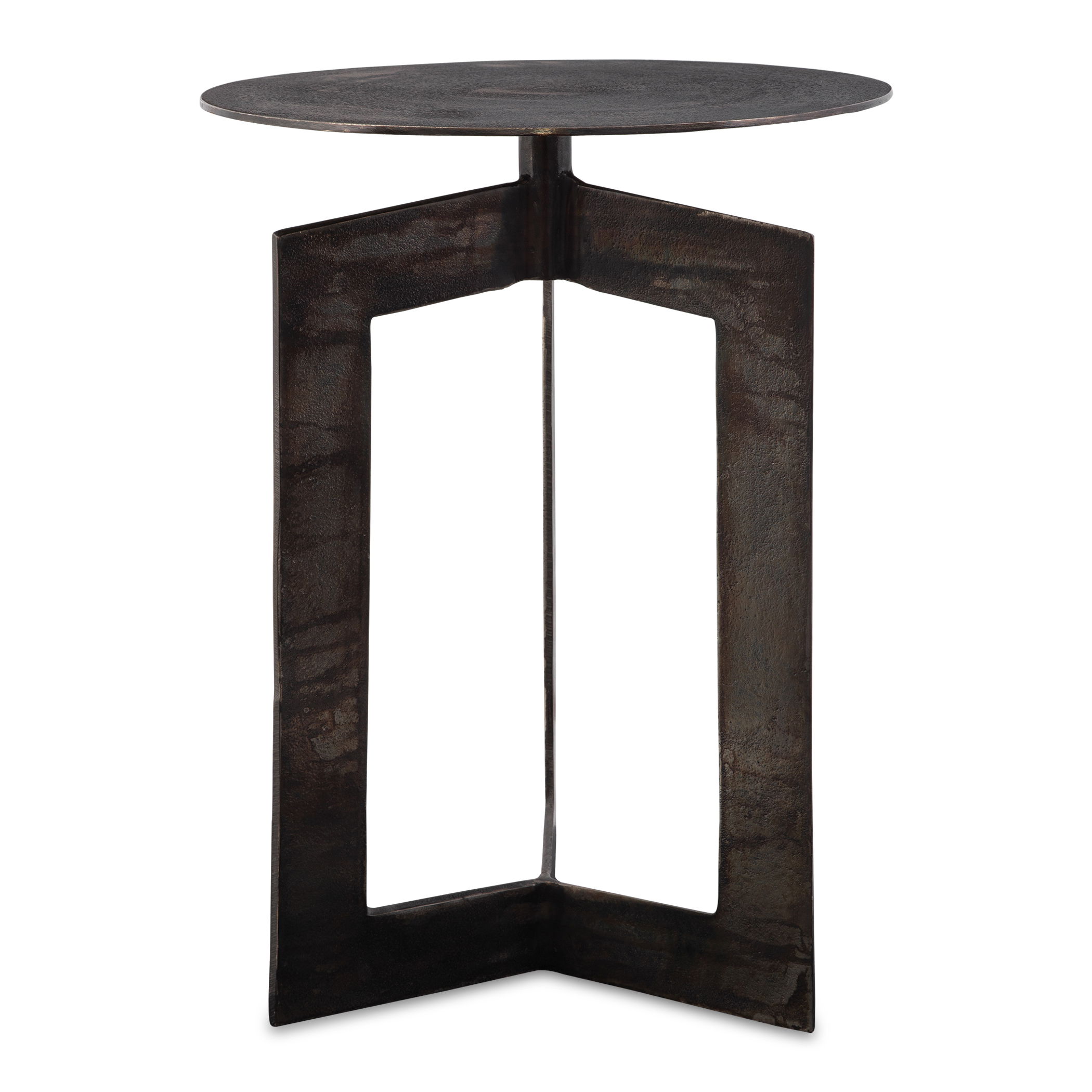 Deltoid Gunmetal Accent Table large image 