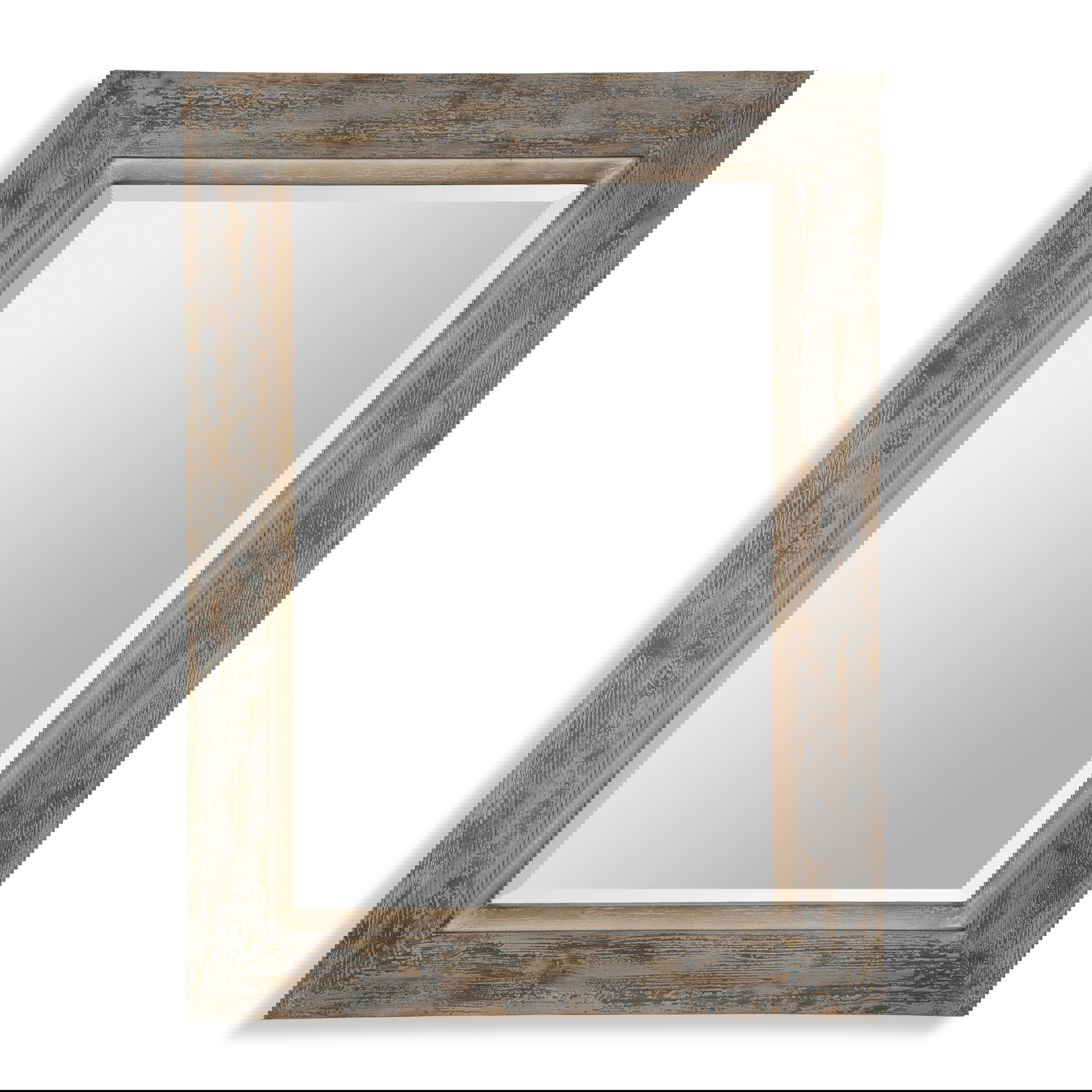 Bozeman Distressed Blue Mirror large image 