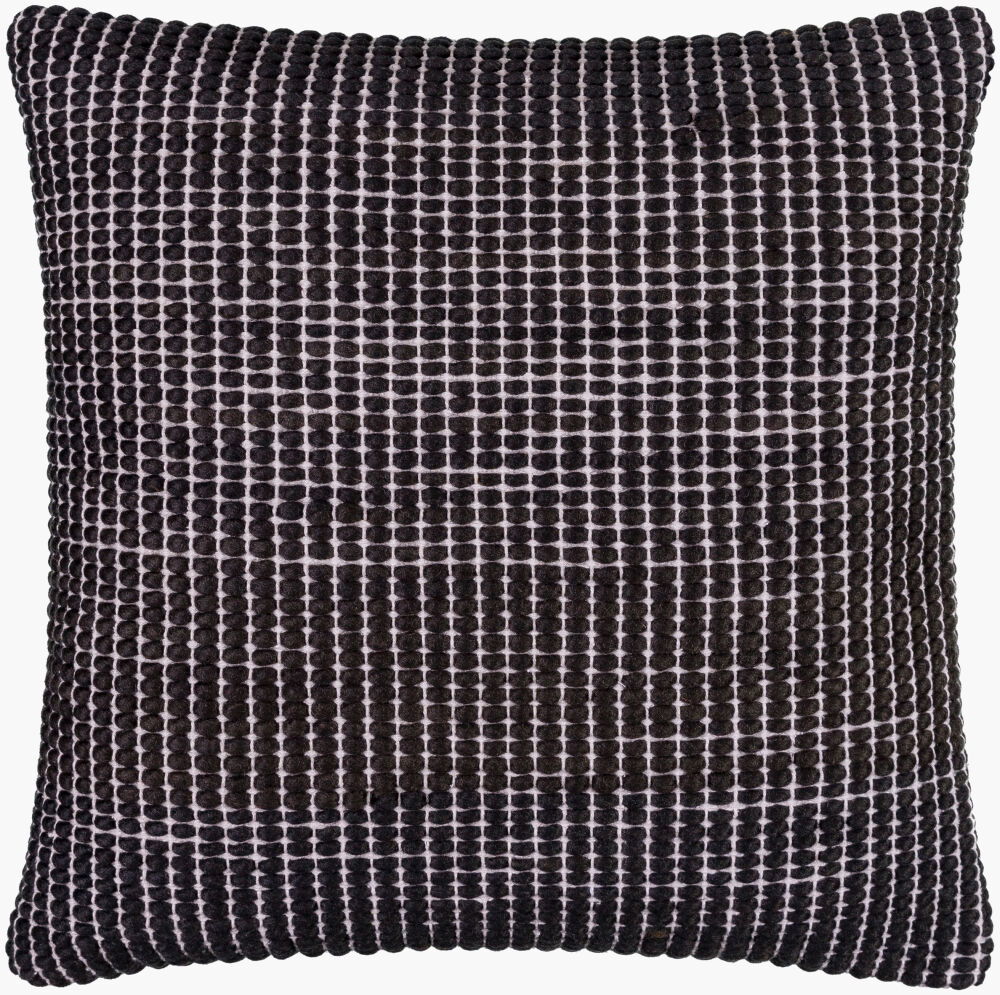 Chunky Grid Accent Pillow, Decorative Pillow by Surya, 22" length x 22" width