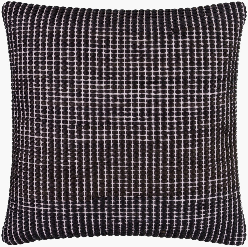Chunky Grid Lumbar Pillow Down, Decorative Pillow by Surya, 13" length x 20" width