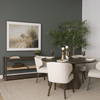 Jovani 60' Round Pedestal Dining Table | Modern | Dark Brown Wood | Seats 6, by Mercana, 60" length x 60" width x 30" height thumbnail 3