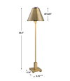 Pilot Brass Buffet Lamp, Floor Lamp by Uttermost, 10" width x 36.5" height x 10" depth thumbnail 3