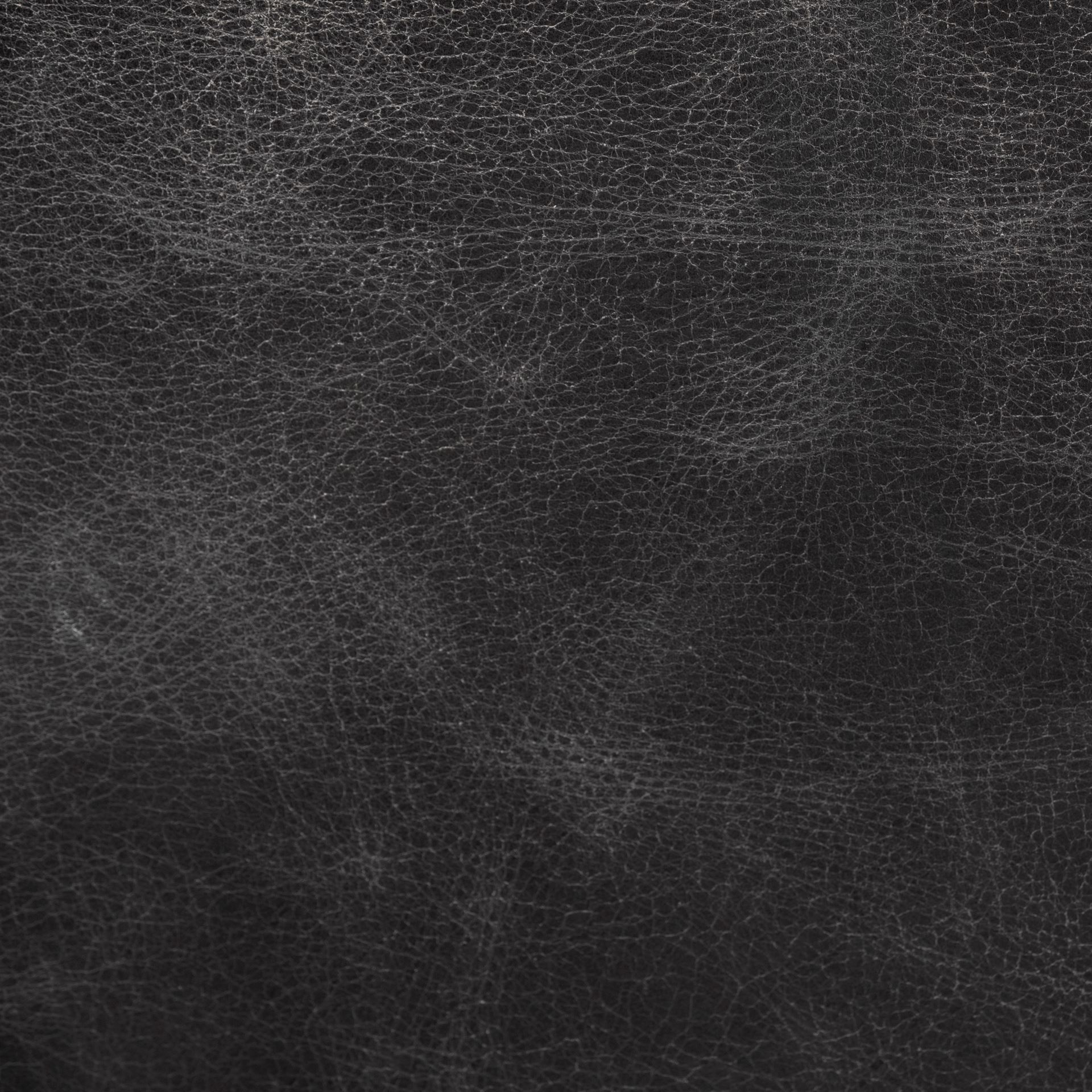 Horace I Black Leather Diamond Pattern with Gold Iron Frame Accent Chair, by Mercana, 26" length x 35.5" width x 31.25" height View 5