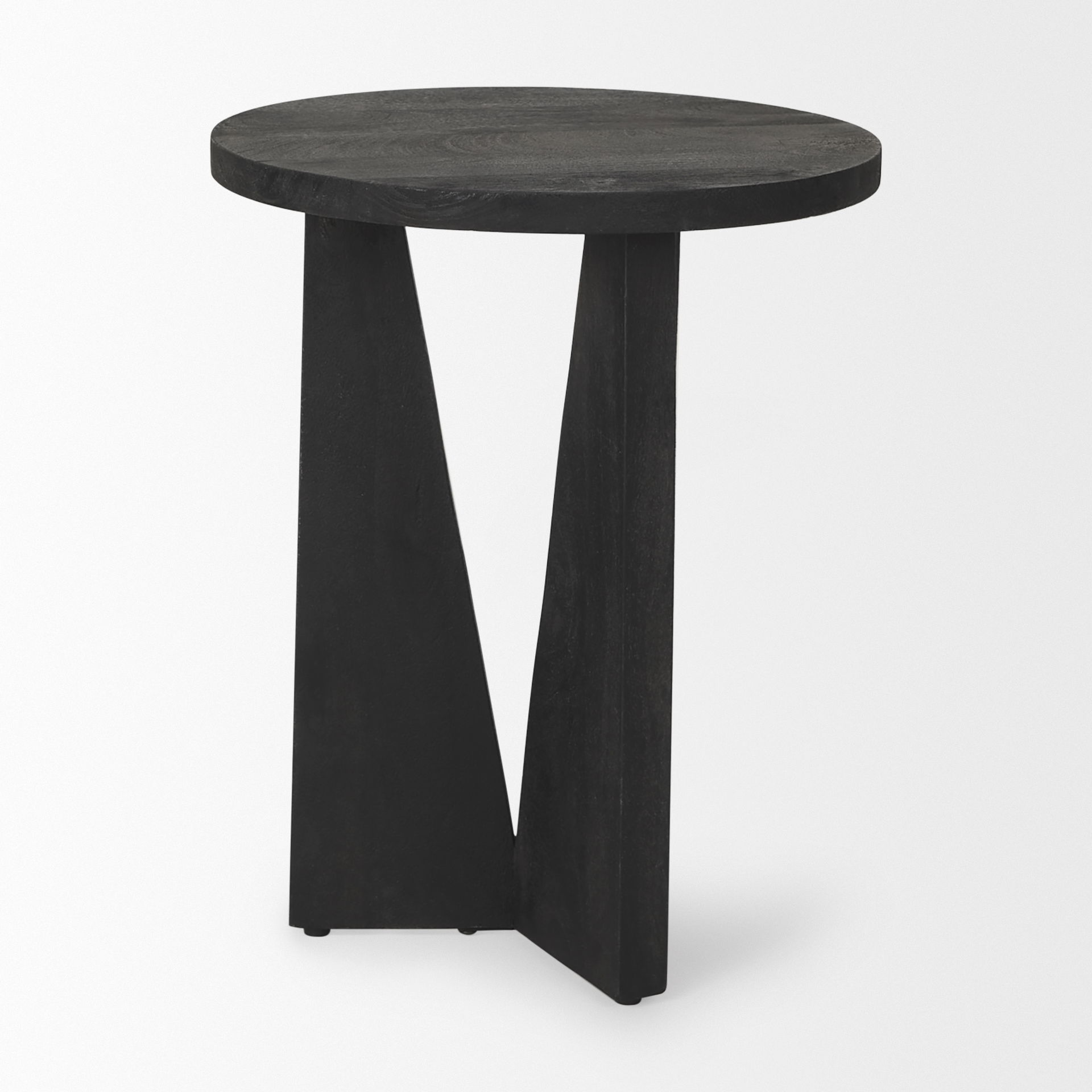 Mattius Black Wood Accent Table large image 