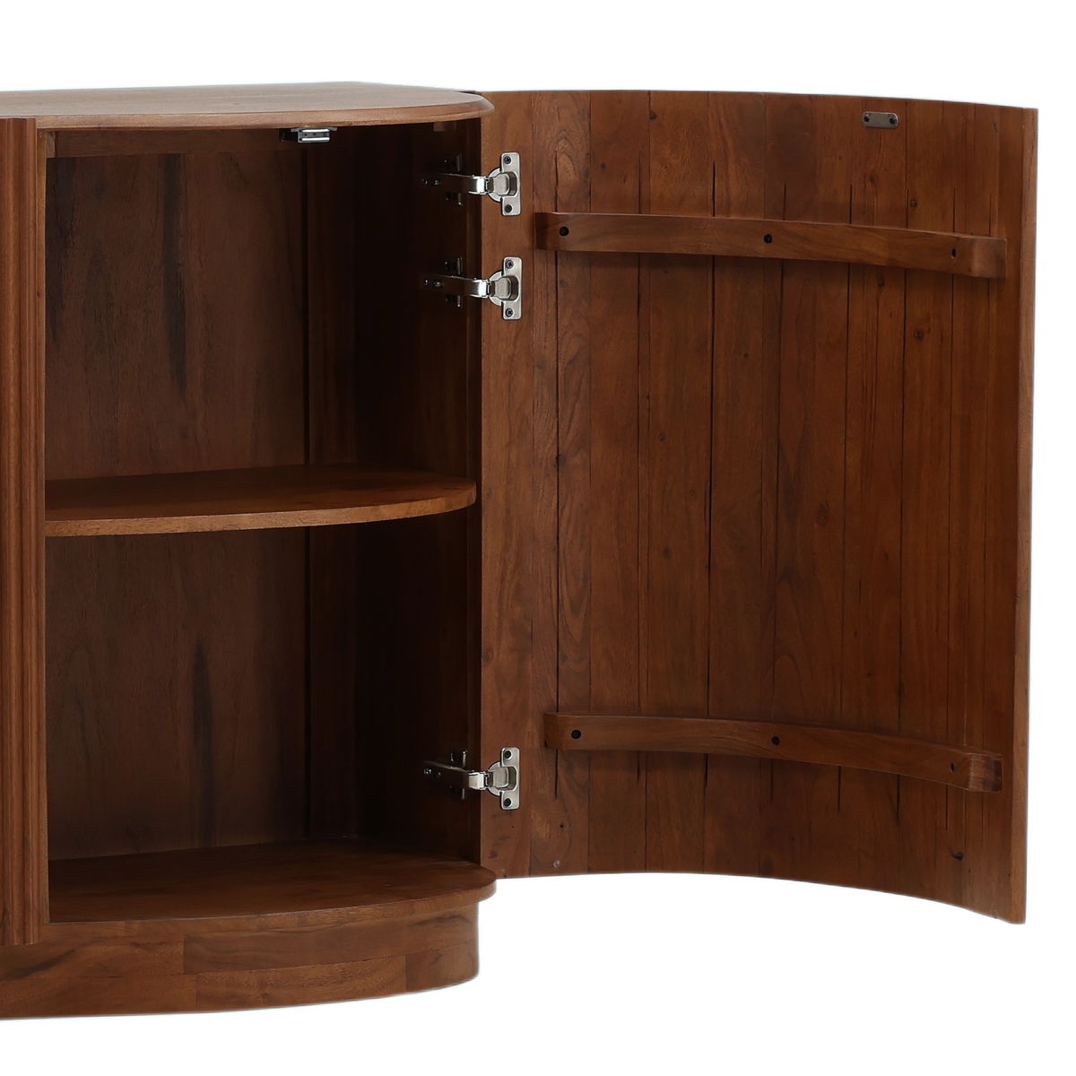Carlton Sideboard Brown, Sideboards & Buffet by Dovetail, 68" width x 34.18" height x 19.75" depth View 7