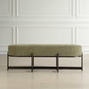 Merino Moss Fabric Bench, Benche by Uttermost, 56.5" width x 19" height x 17.6" depth thumbnail 3