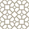 Hedgerow Trellis Taupe & Gold Peel & Stick Wallpaper, by York Wall, 20' length x 1'8.5" width x 0.02" depth thumbnail
