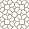Hedgerow Trellis Taupe & Gold Peel & Stick Wallpaper, by York Wall, 20' length x 1'8.5" width x 0.02" depth thumbnail
