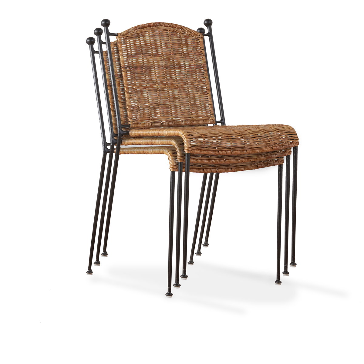 Lacoste Indoor/Outdoor Wicker Dining Chair, by Woven, 17.5" width x 32.25" height x 21.75" depth