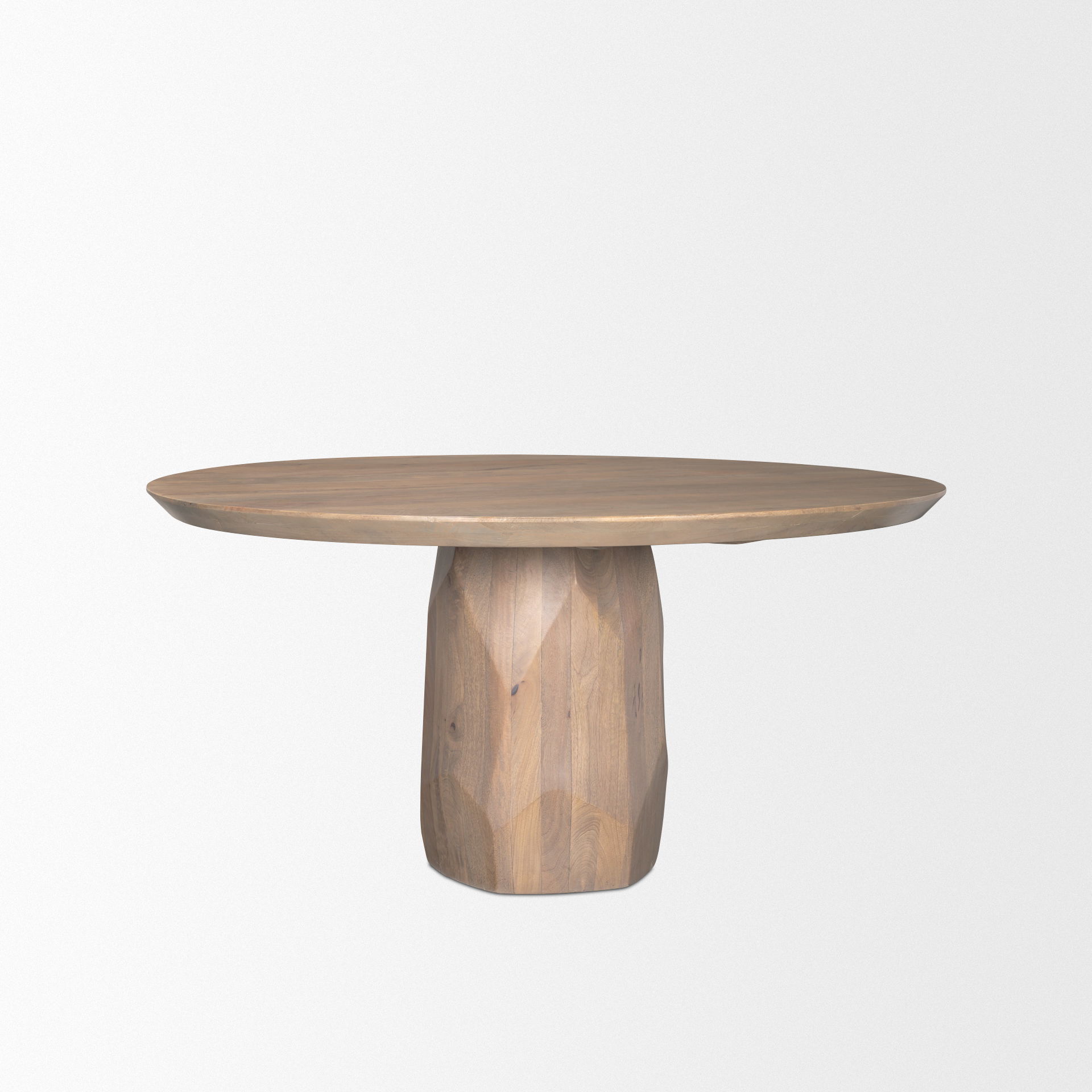 Fitzgerald 60' Light Brown Wood Dining Table large image 