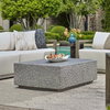 Hesston Outdoor Concrete Coffee Table, Outdoor Table by Uttermost, 4' width x 1'3" height x 2'8" depth thumbnail 2