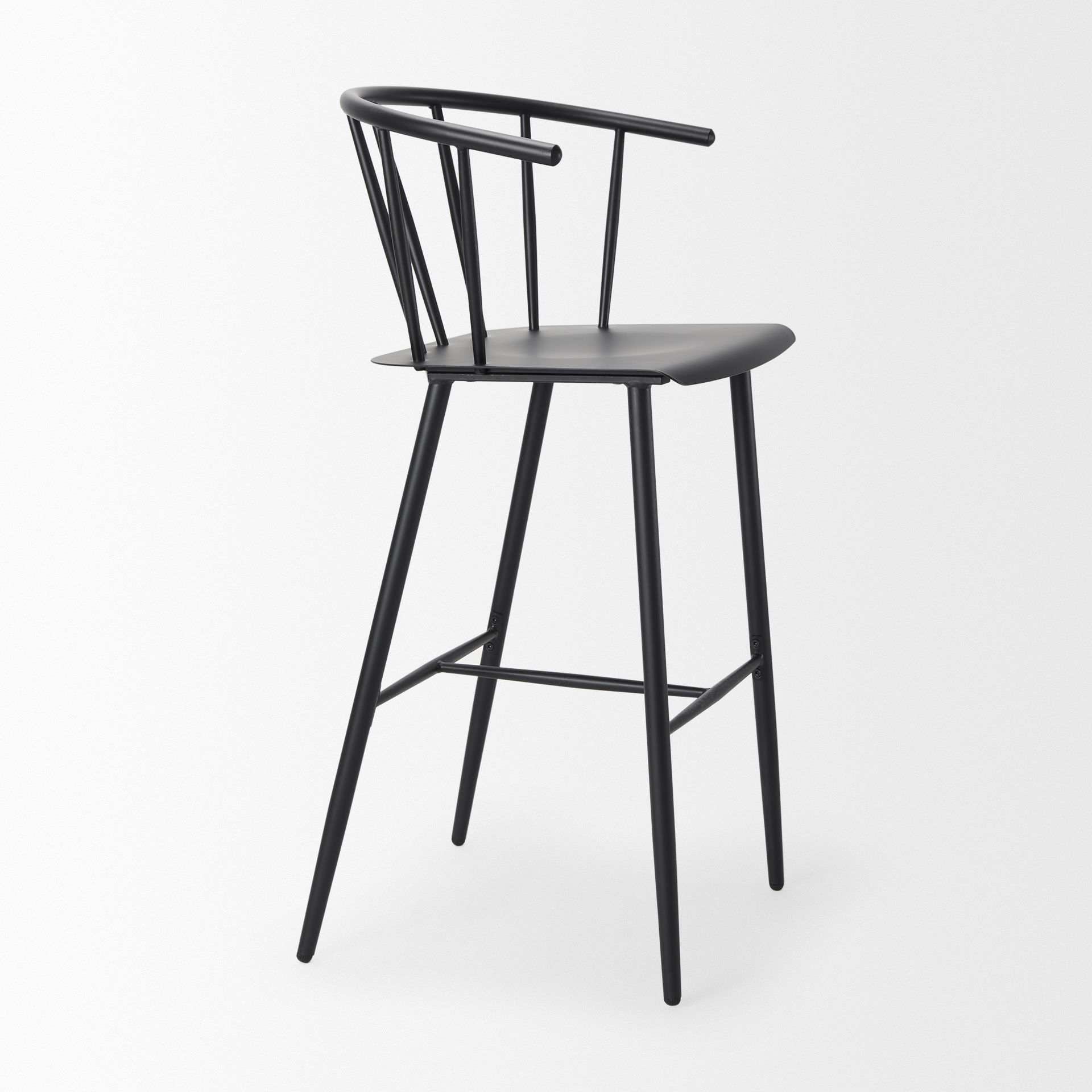 Colin Black Metal Bar Stool large image 
