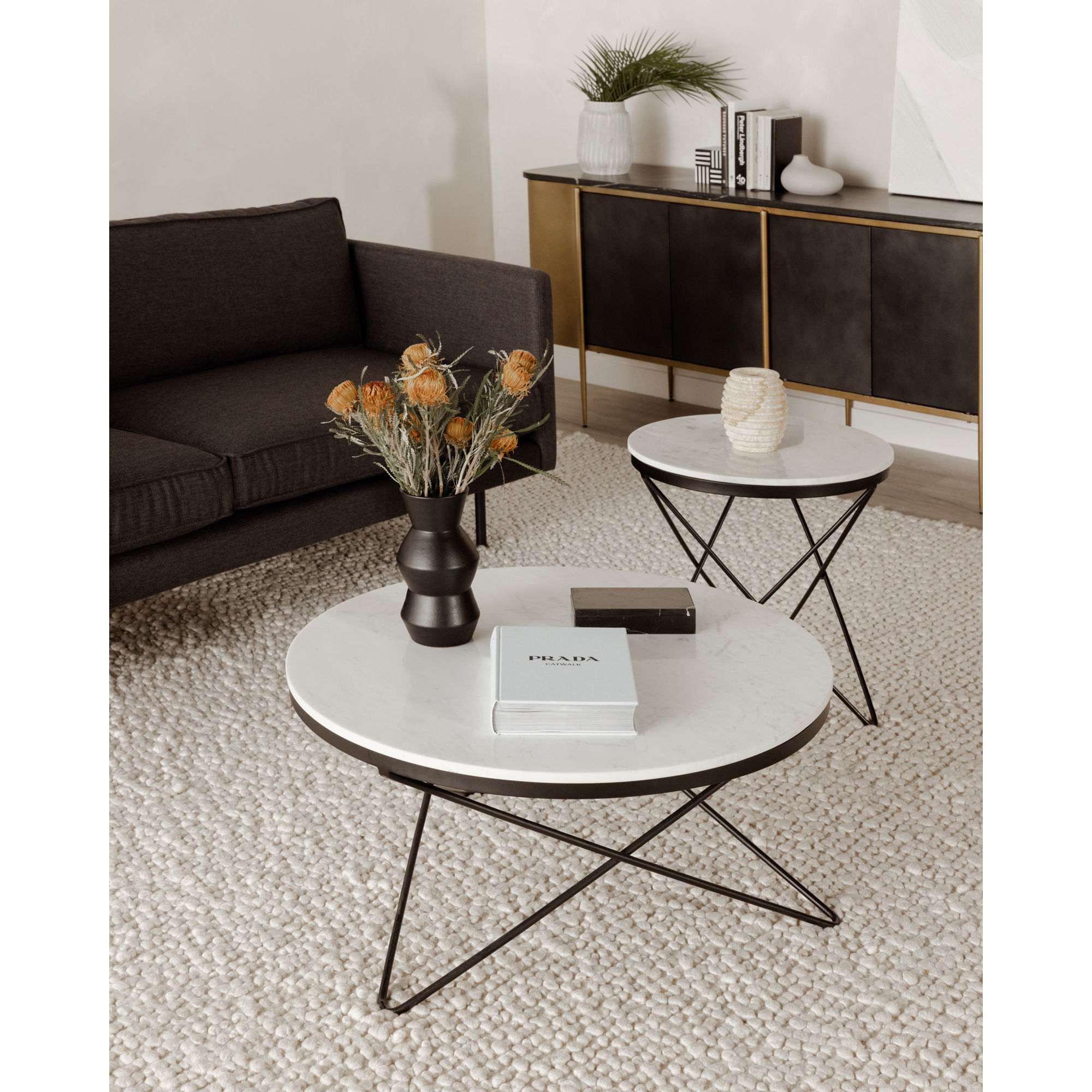 Haley Side Table Black large image 