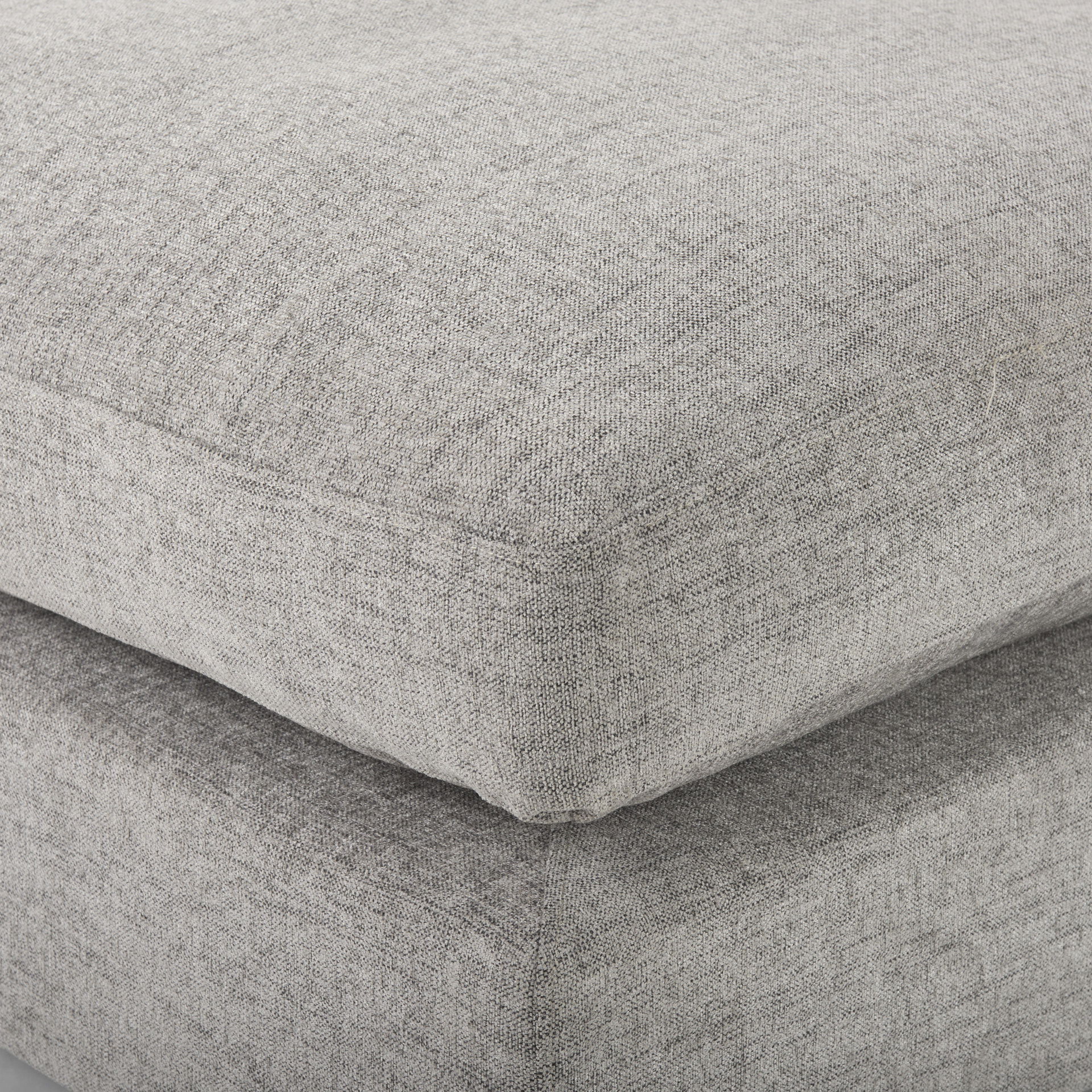 Valence  Medium Gray Full Size Ottoman Sectional Piece, Sectional Sofa by Mercana, 38.58" length x 38.58" width x 17.72" height View 8