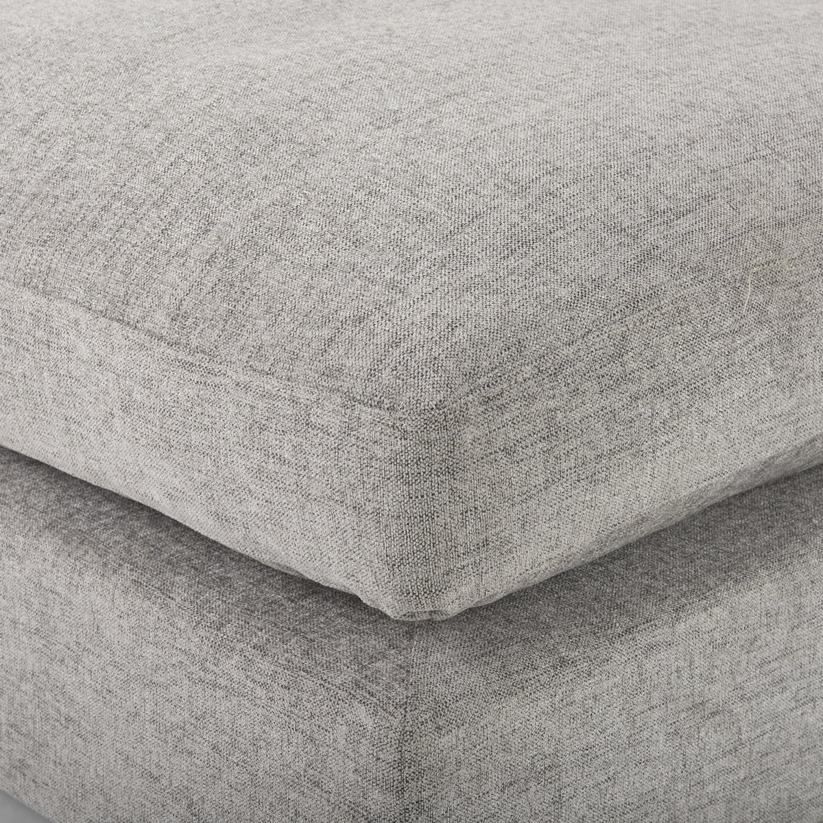 Valence  Medium Gray Full Size Ottoman Sectional Piece, Sectional Sofa by Mercana, 38.58" length x 38.58" width x 17.72" height View 8