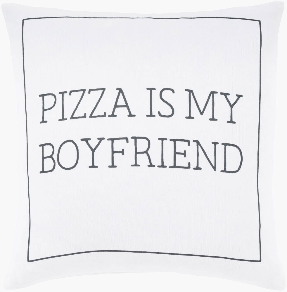 Motto Accent Pillow Poly, Decorative Pillow by Surya, 20" length x 20" width