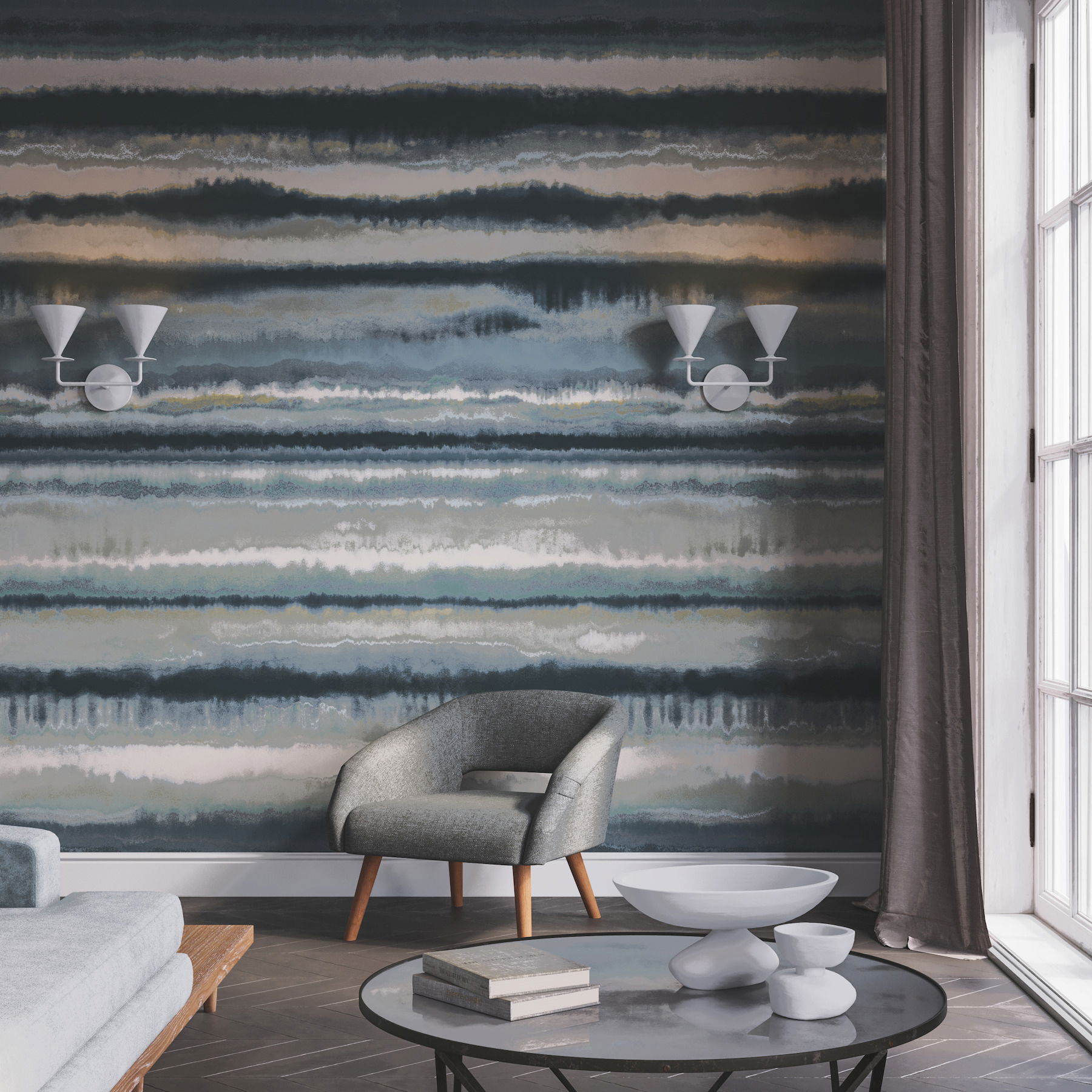 Edition Mural Blue Wall Mural large image 