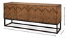Aztec Sideboard On Stand, Brown, Cabinets & Sideboard by Sarreid, 80" length x 21" width x 35" height thumbnail 15