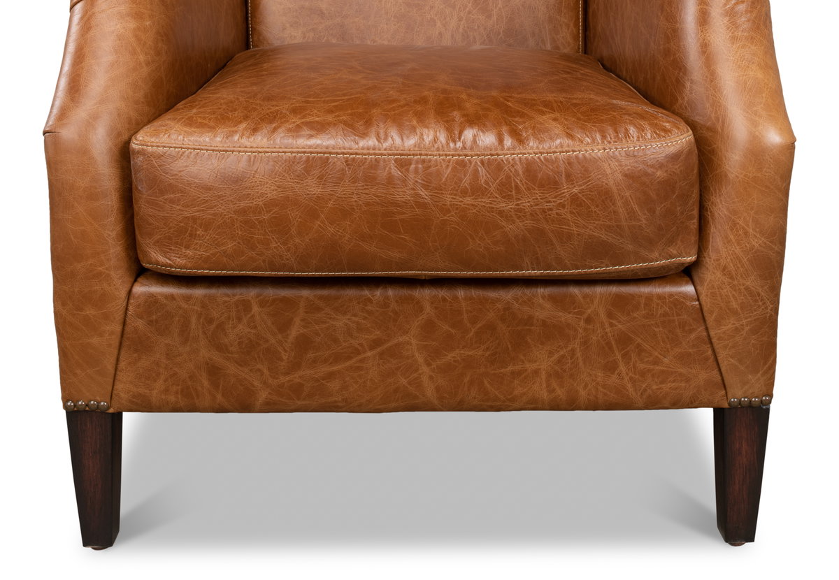 Baker Arm Chair, by Sarreid, 3'3" length x 2'6" width x 3'5" height View 5