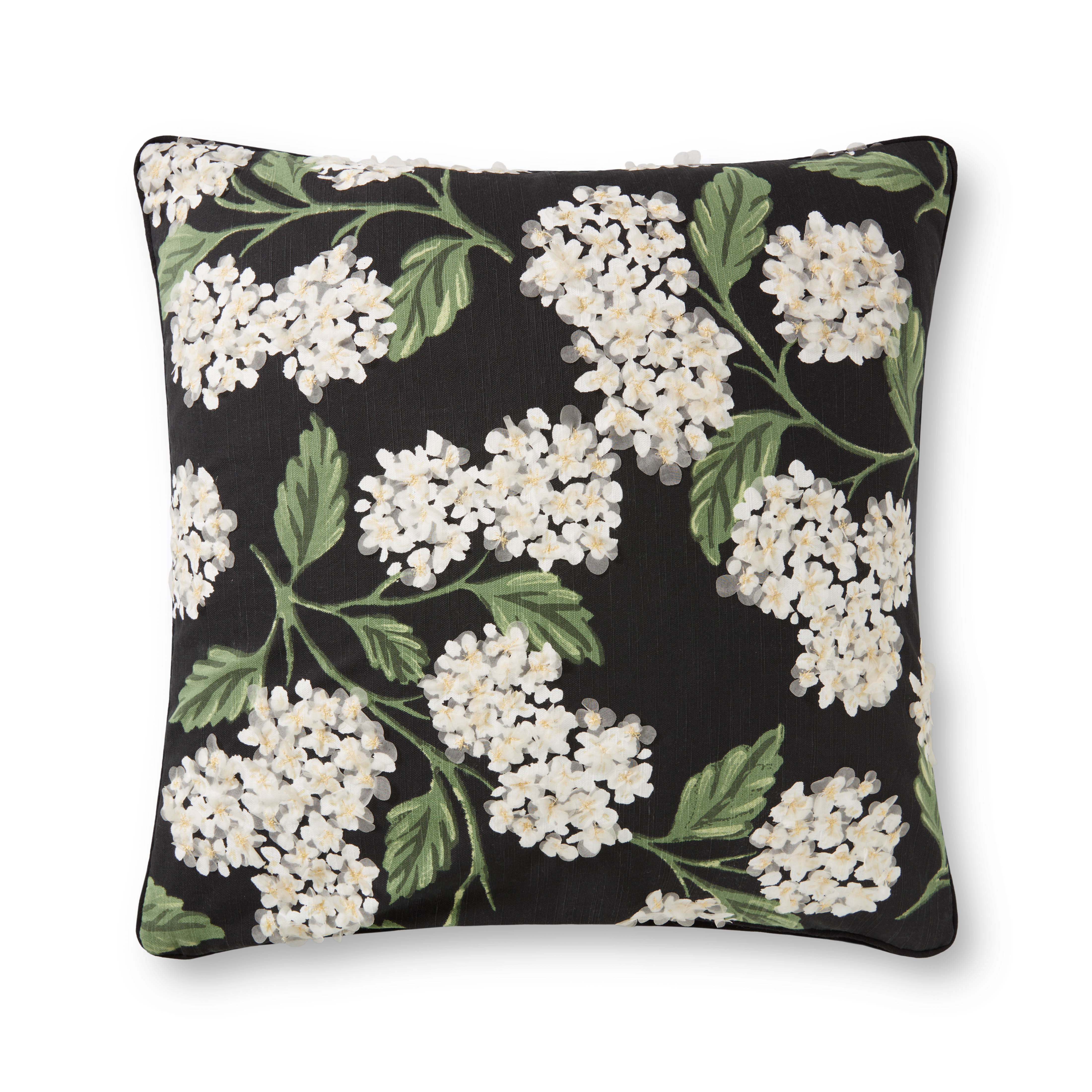 Rifle Paper Co. x Loloi Pillows Pillow, Decorative Pillow, 22" length x 22" width View 1