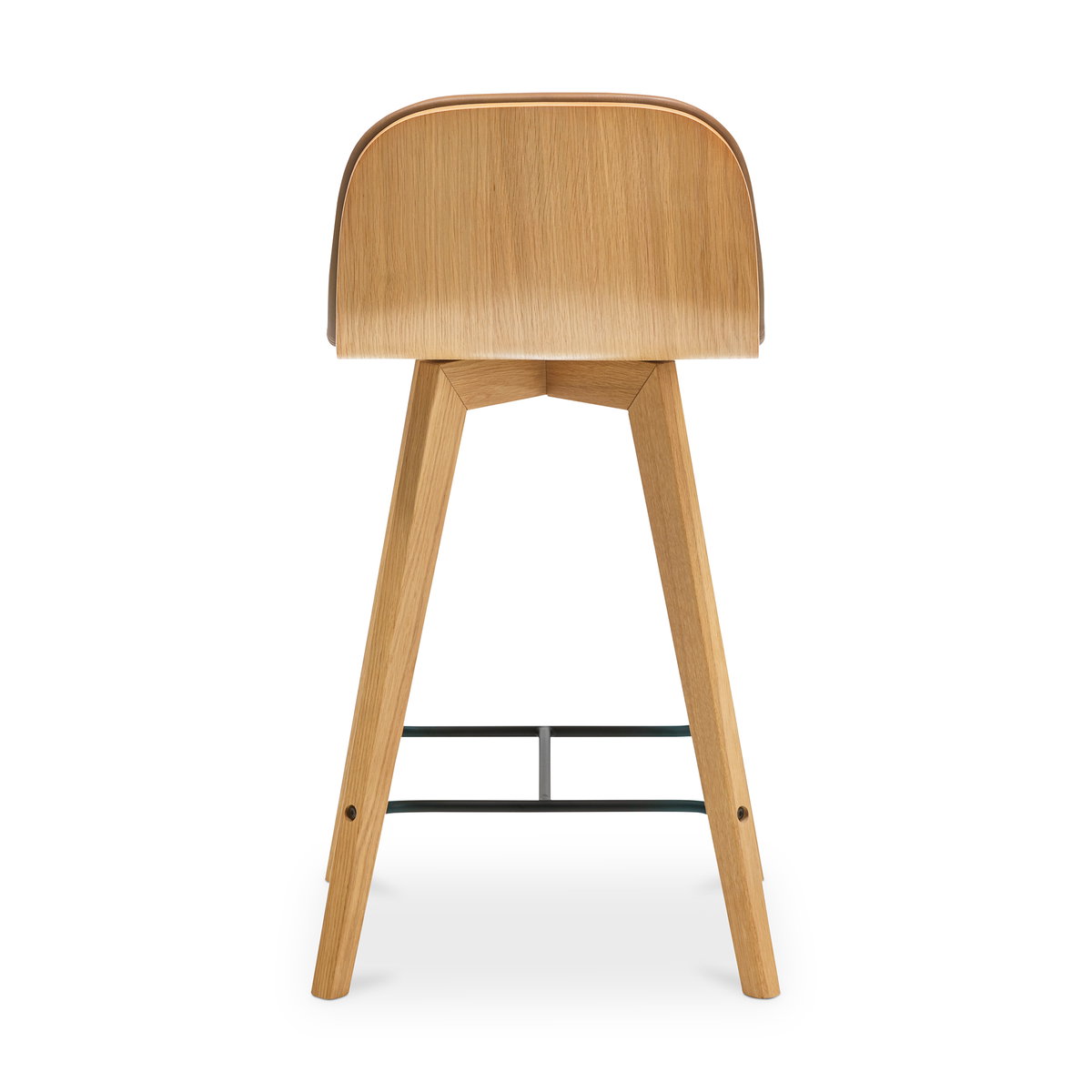 Napoli Leather Counter Stool, Counter & Bar Stool by Moe's Home, 17.3" width x 33.8" height x 18.9" depth View 4
