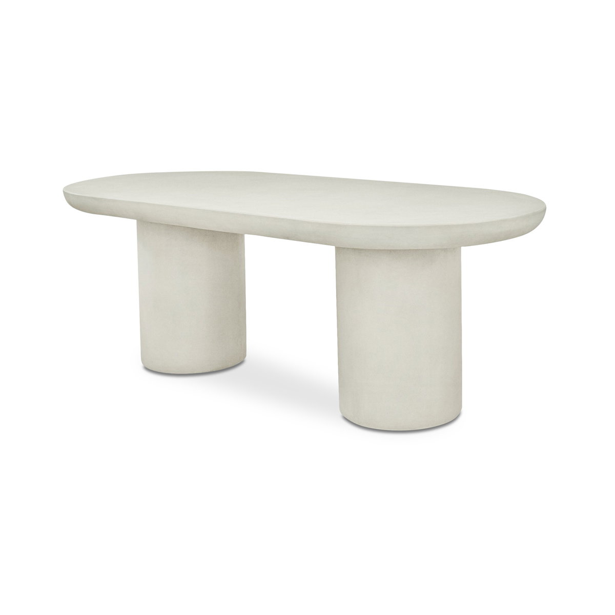 Rocca Dining Table Cream, by Moe's Home, 82.68" width x 30.12" height x 39.37" depth View 2