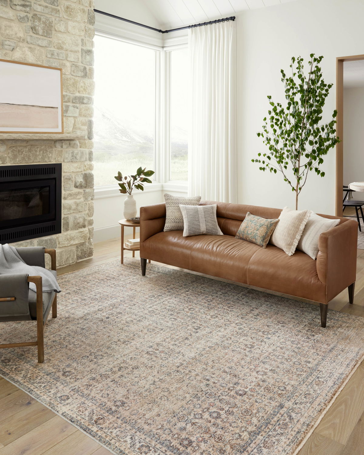 Angela Rose x Loloi Blake Rug, 5'3" length x 5'3" width View 2