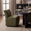 Liesl 54' Round Pedestal Dining Table | Modern | Black Wood | Seats 6, by Mercana, 54" length x 54" width x 30" height thumbnail 4