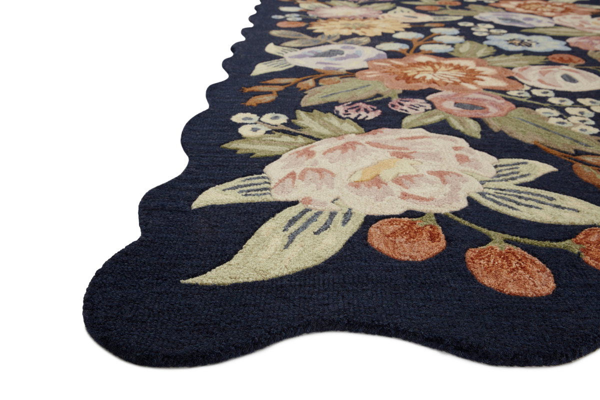 Rifle Paper Co. x Loloi Silhouette Rug, 1'6" length x 1'6" width View 2