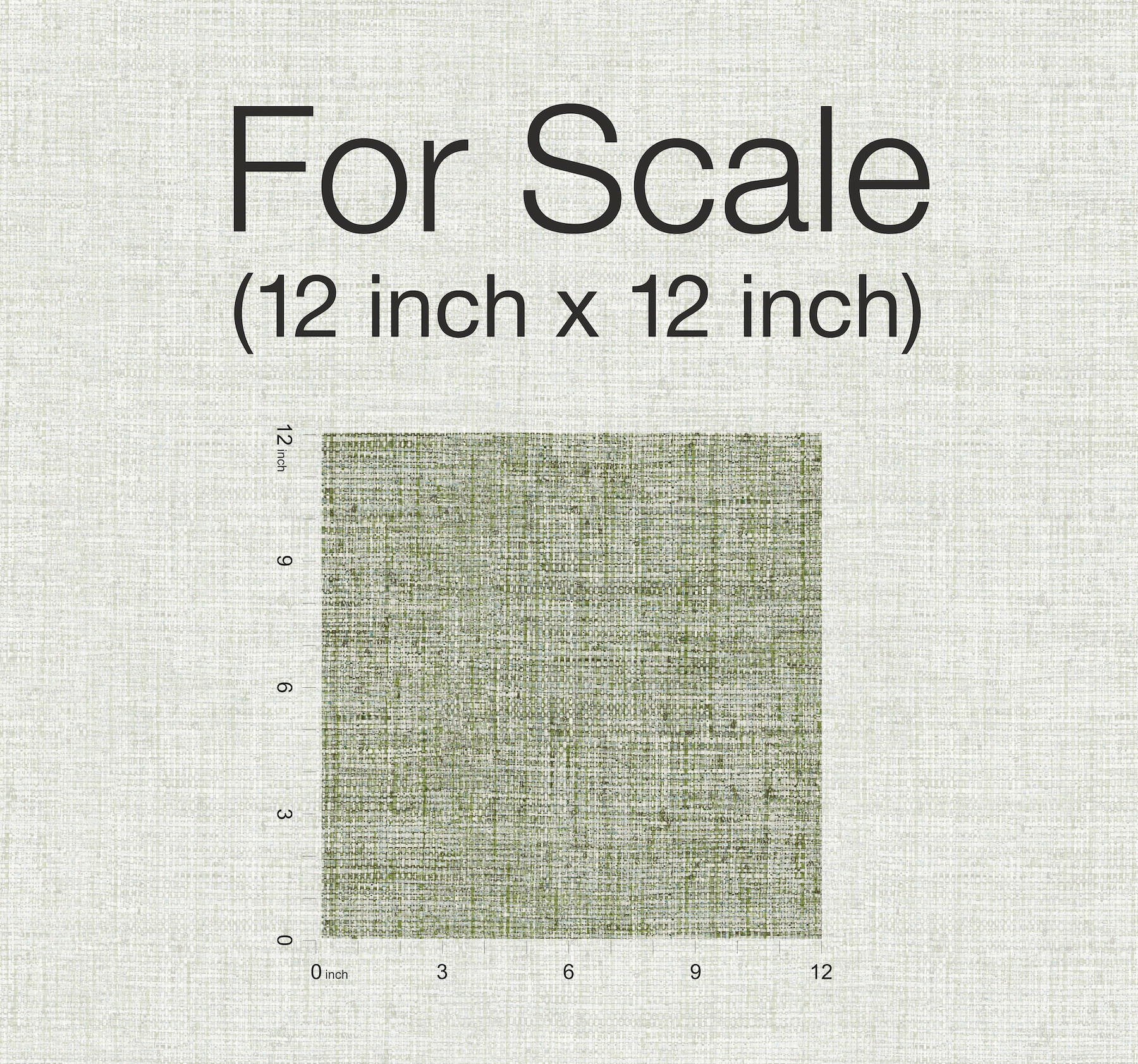 Papyrus Weave Green Peel & Stick Wallpaper large image 