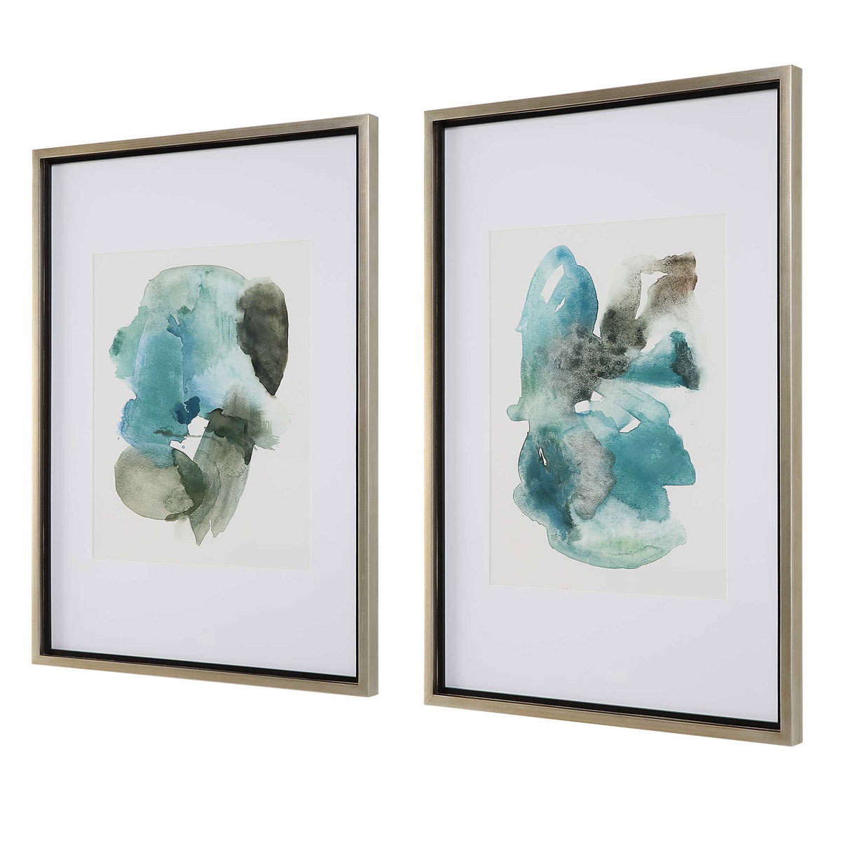 Blueprints Watercolor Prints Set Of 2, Art by Uttermost, 27" width x 40" height x 1.5" depth View 6