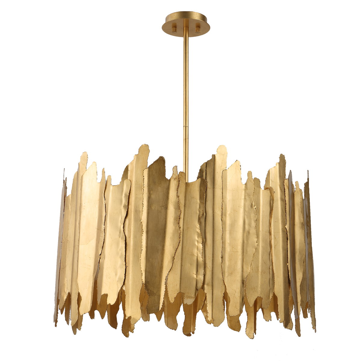 Golden Gate 8 Light Industrial Pendant, by Uttermost, 28" width x 18" height x 28" diameter View 9