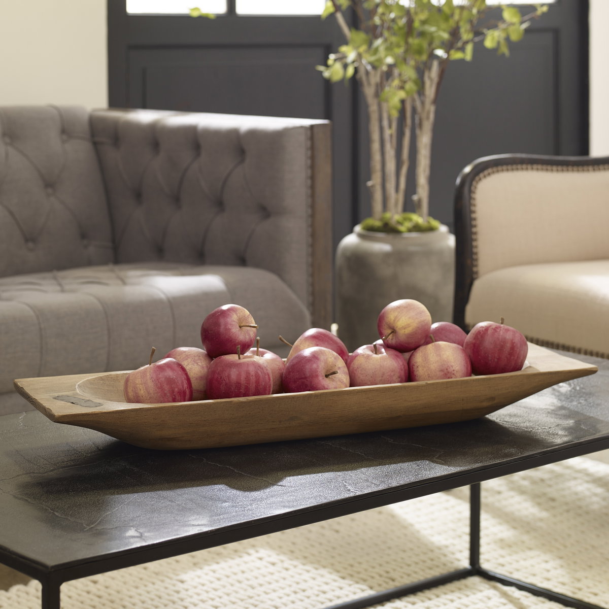 Dough Tray, Decorative Tray by Uttermost, 30" width x 3" height x 9" depth View 6