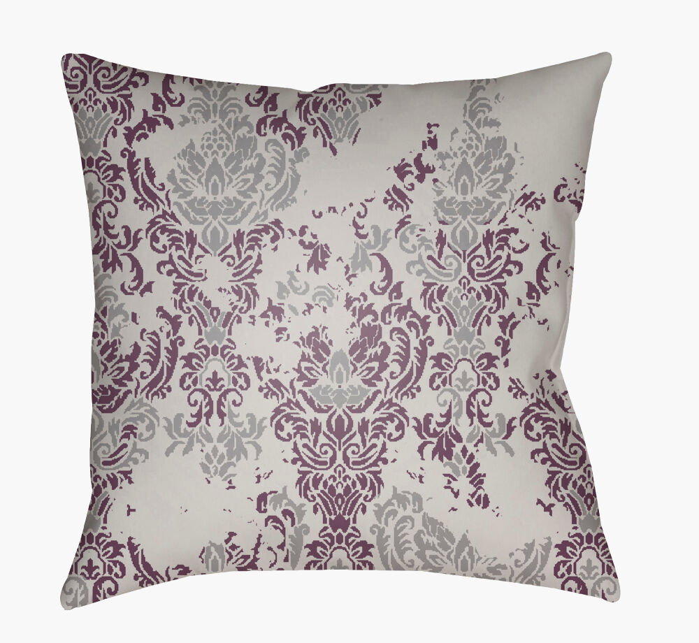 Moody Damask Accent Pillow, Decorative Pillow by Surya, 20" length x 20" width