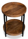 Profile Round End Table, Side & End Table by Sarreid, 22" length x 22" width x 24" height thumbnail 10