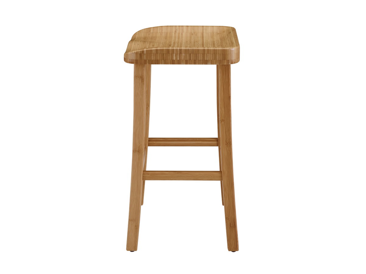 Tulip Bar Height Stool, Caramelized, (Set of 2), Counter & Bar Stool by Greenington, 18" length x 14" width x 30" height View 10