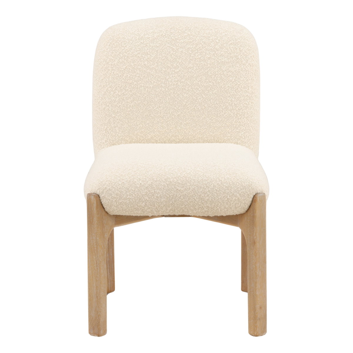 Ember Dining Chair Set of 2 Cream, by Dovetail, 19.6" width x 33" height x 25.8" depth View 2