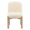 Ember Dining Chair Set of 2 Cream, by Dovetail, 19.6" width x 33" height x 25.8" depth thumbnail 2