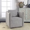 Corben Gray Swivel Chair, Accent Chair by Uttermost, 30" width x 30" height x 30" depth thumbnail 11