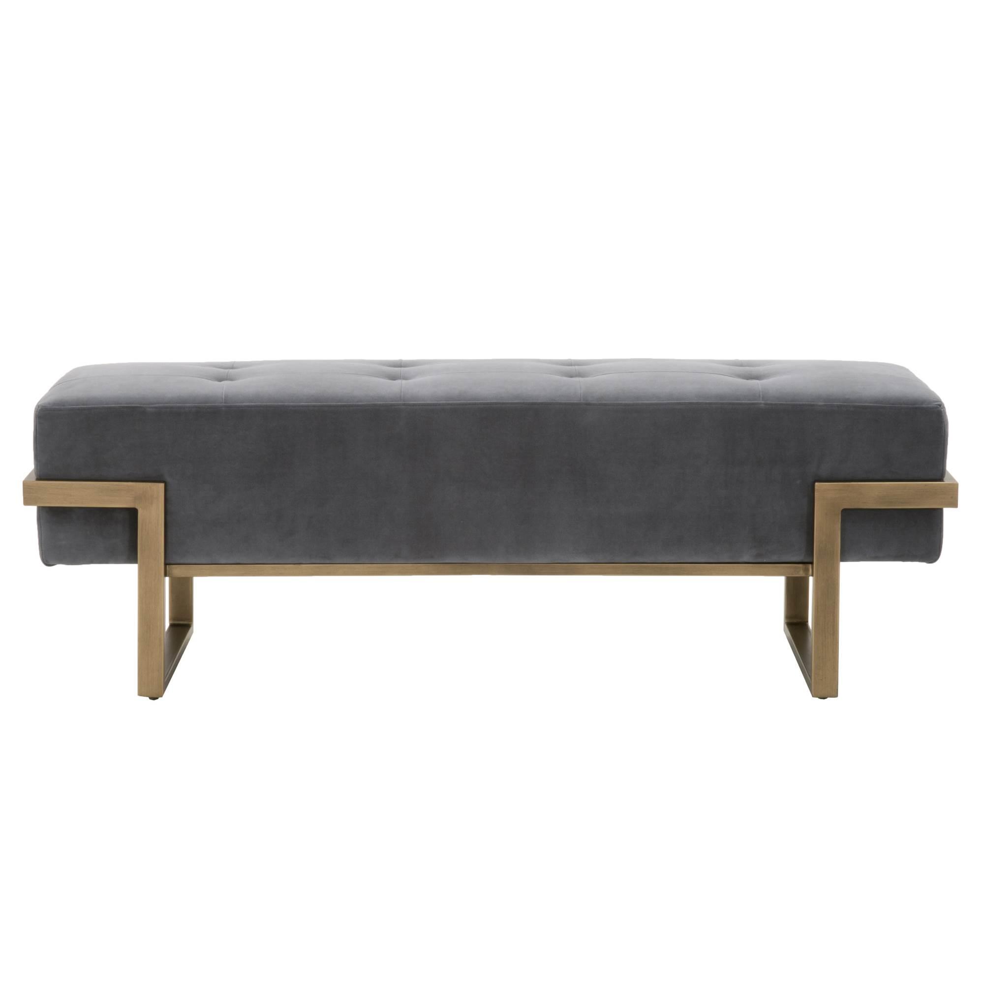 Fiona Upholstered Bench, Ottoman by Essentials for Living, 55.5" width x 18.5" height x 16.25" depth View 1