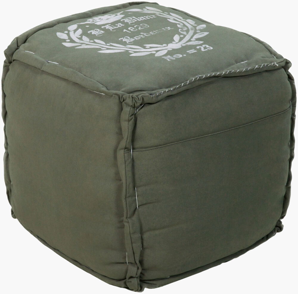 Bonjour Pouf, Ottoman by Surya, 18" width x 18" height