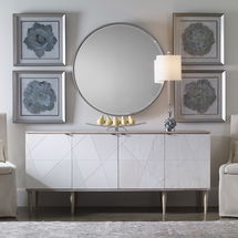 Online Designer Combined Living/Dining Tightrope 4 Door Modern Sideboard Cabinet