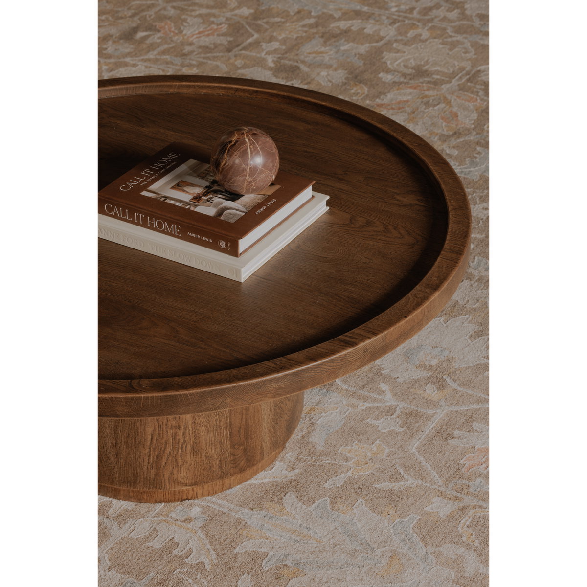 Cohen Coffee Table Brown, by Moe's Home, 38" width x 16" height x 38" depth View 7