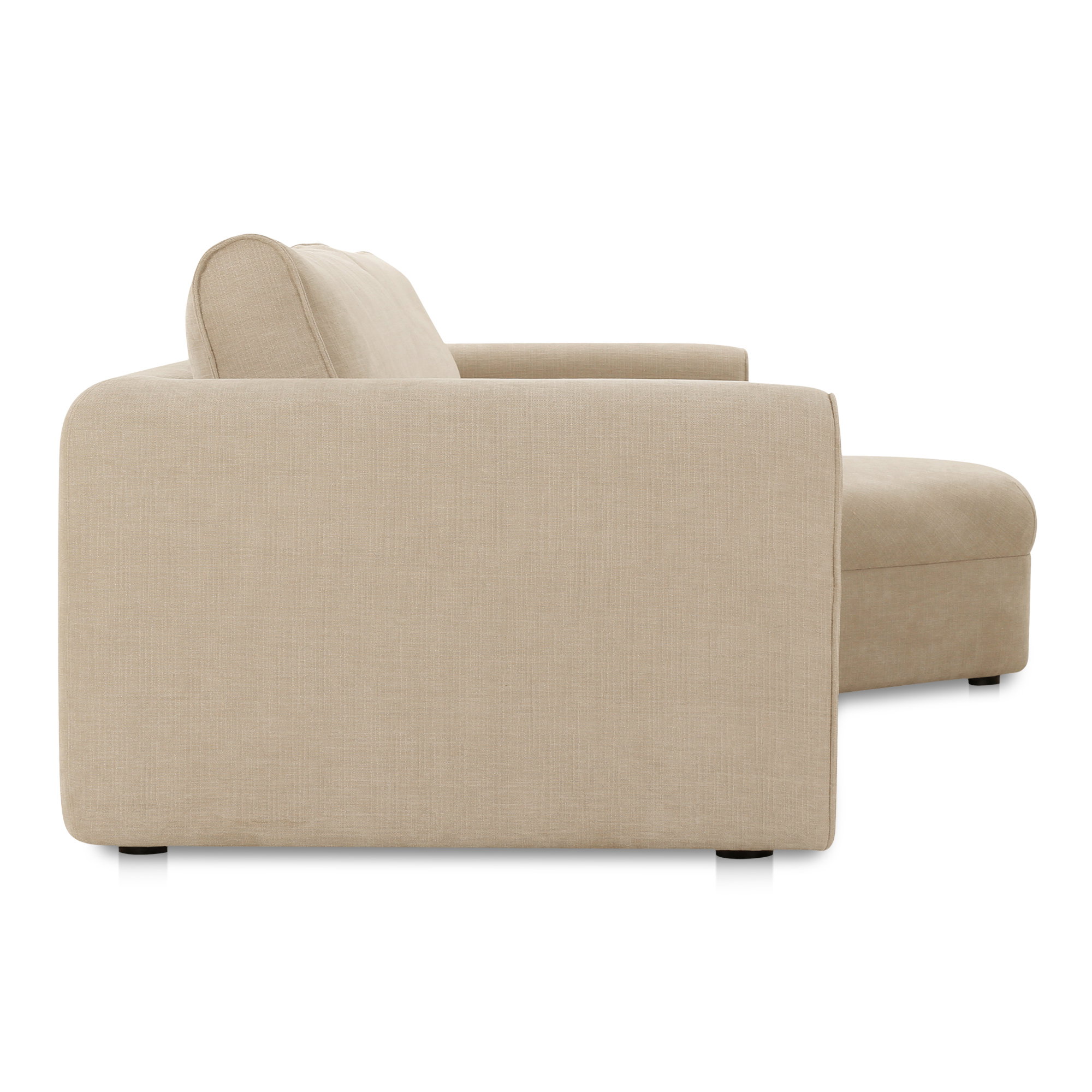 Madrid Right Sectional Cool Beige, Sectional Sofa by Moe's Home, 112" width x 33.5" height x 65" depth View 4