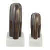 Timeless Tusk Bronze Sculptures Set/2, Decorative by Uttermost, 7.4" width x 9.06" height x 3.94" depth thumbnail 5