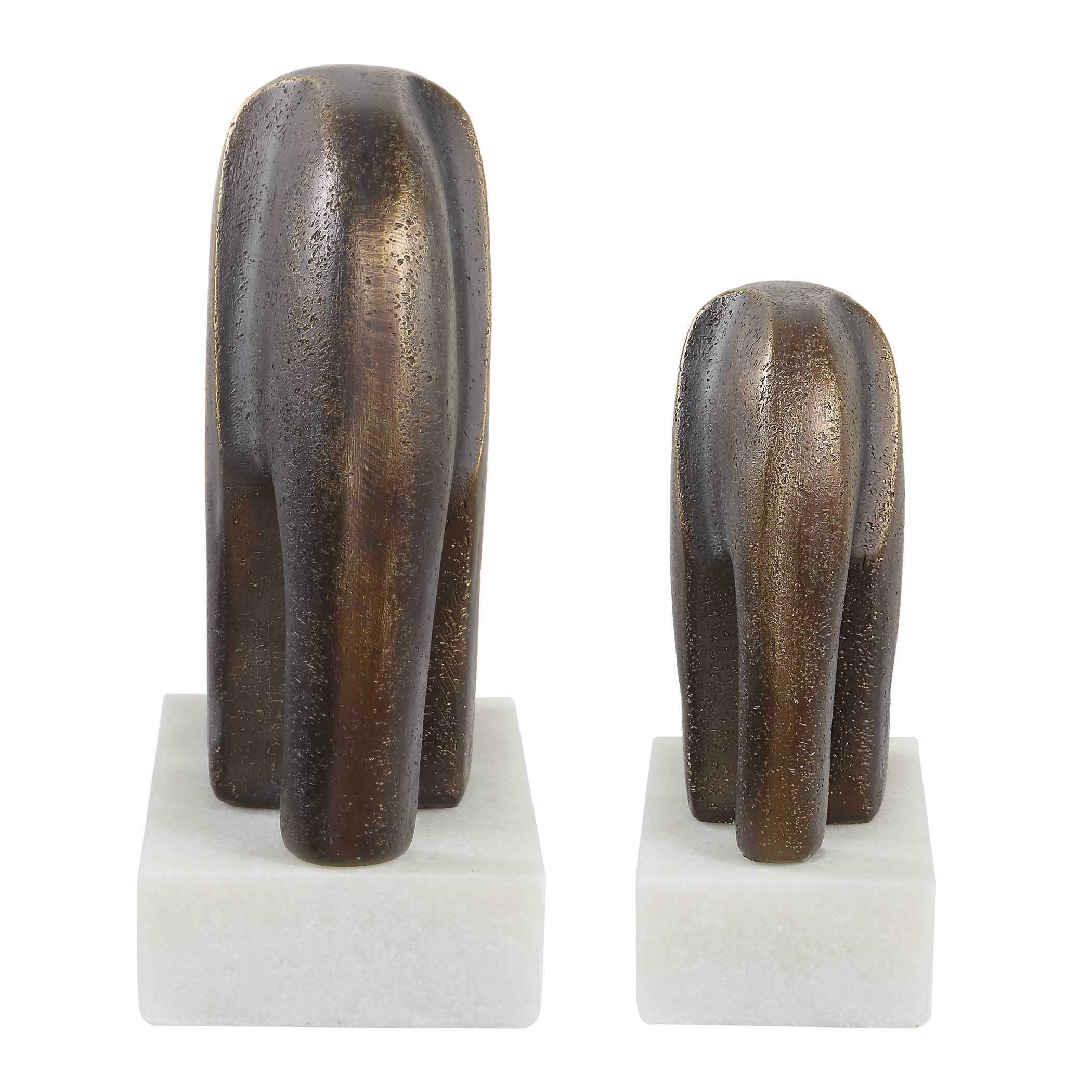 Timeless Tusk Bronze Sculptures Set/2 large image 
